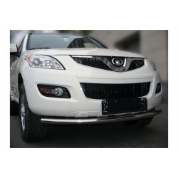 Защита передняя одинарная d60 (эллиптические заглушки) Great Wall Hover 5 2010